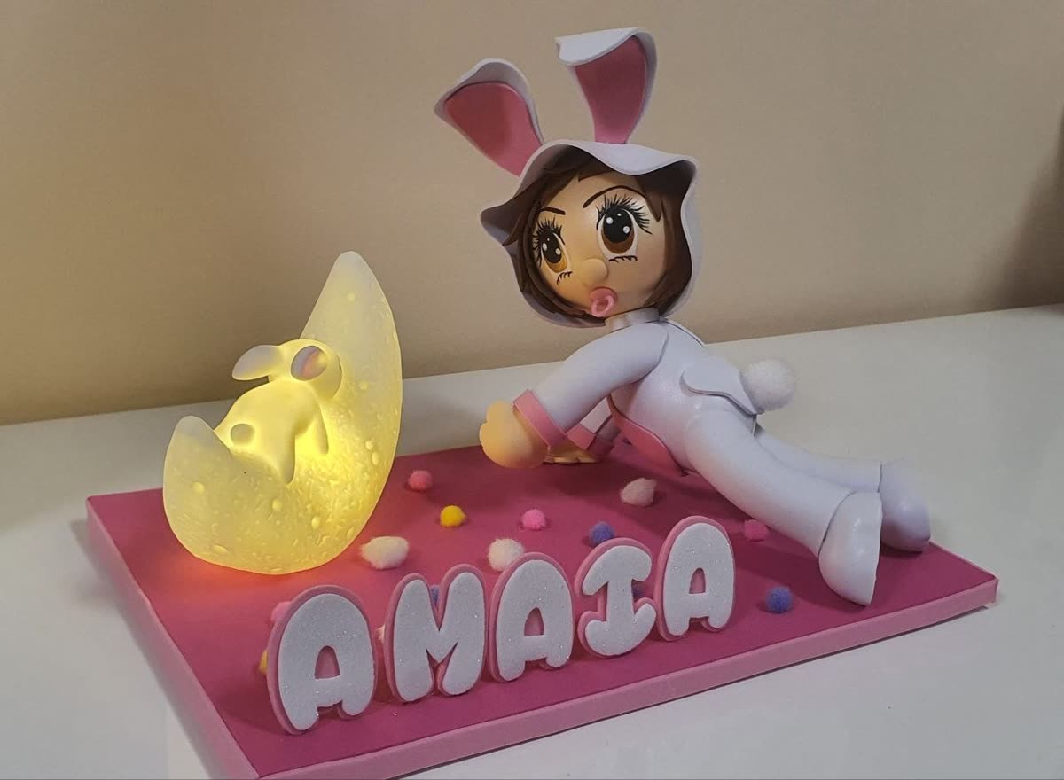 Cigüeña de nacimiento personalizada con el nombre Lilian